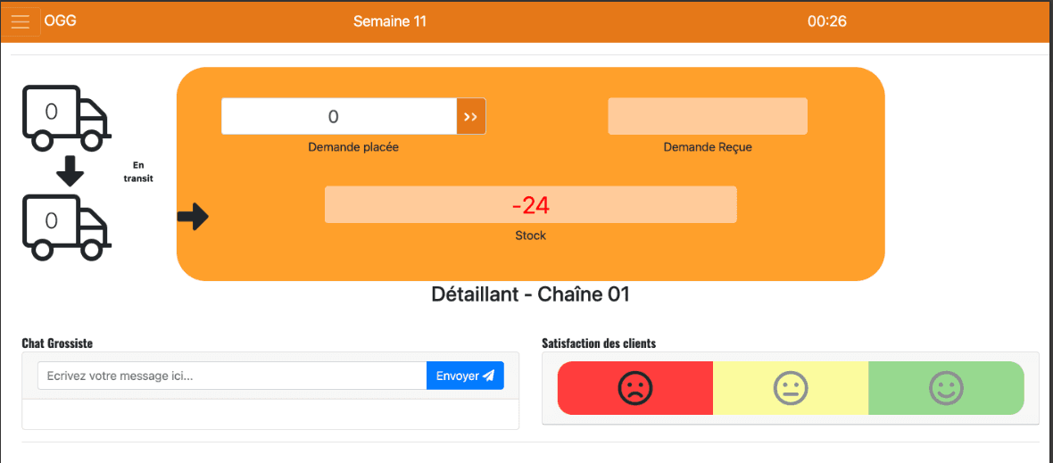 Interface de décision simplifiée
